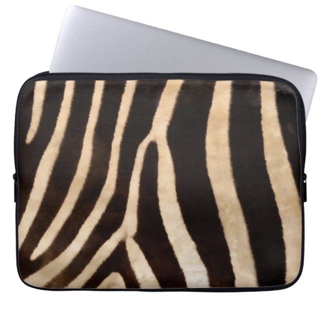 Zebra print op een sleeve met ronde bovenkant (Voorkant)