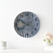 Zebra Print Pattern African Art Decor Grote Klok (Huis)