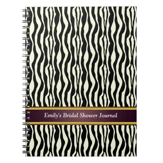 Zebra Print Pattern Notitieboek (Voorkant)