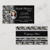 Zebra Print Photo Logo ~ Bl Visitekaartje (Voorkant / Achterkant)