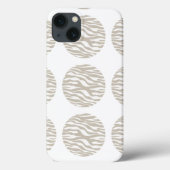 Zebra Print Pois iPad BT Coque (Verso)