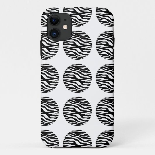 Zebra Print Pois iPhone 5 BT Coque (Dos)