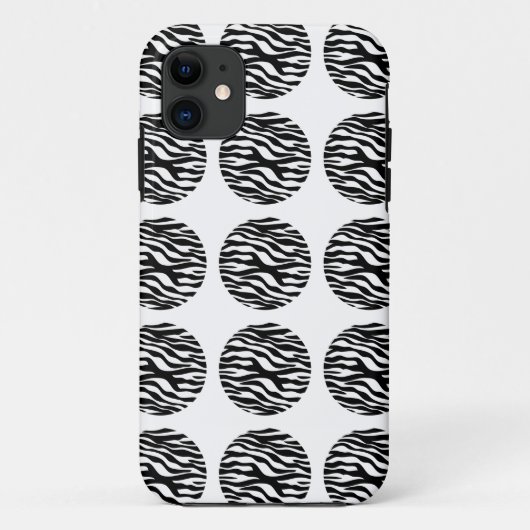 Zebra Print Pois iPhone 5 Tough Xtreme Coque (Dos)