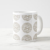 Zebra Print Pois Jumbo Mug (Devant droit)