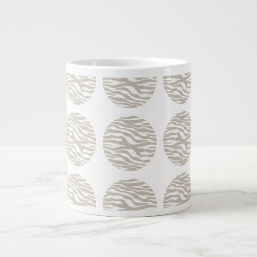 Zebra Print Pois Jumbo Mug (Devant)