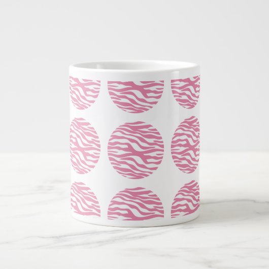 Zebra Print Pois Jumbo Mug (Devant)
