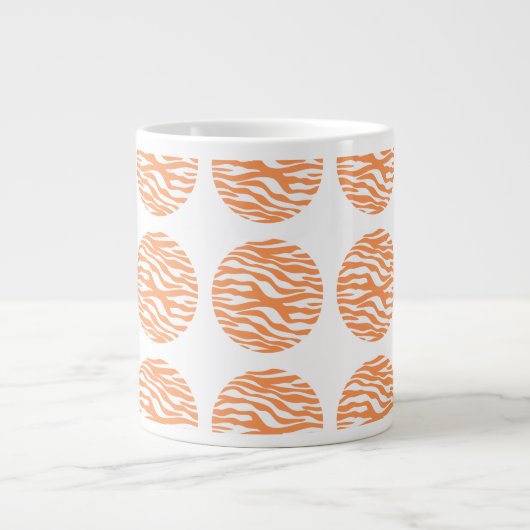 Zebra Print Pois Jumbo Mug (Devant)