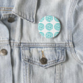 Zebra Print Polka Dots Button (In situ)