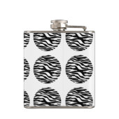 Zebra Print Polka Dots Flask Heupfles (Achterkant)
