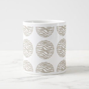 Zebra Print Polka Dots Jumbo Mok