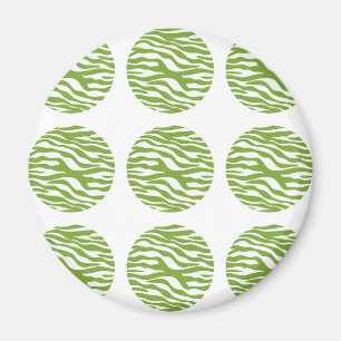 Zebra Print Polka Dots Magnet Magneet