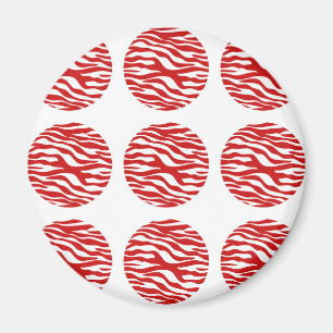 Zebra Print Polka Dots Magnet Magneet