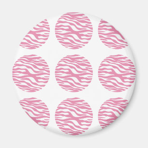 Zebra Print Polka Dots Magnet Magneet
