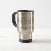 Zebra Print Polka Dots Travel Mug Reisbeker (Voorkant links)