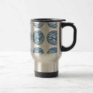 Zebra Print Polka Dots Travel Mug Reisbeker