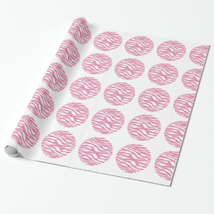 Zebra Print Polka Dots Wrapping Paper Cadeaupapier