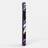 Zebra Print Purple Mix iPhone 5 Coque (Dos/Droite)