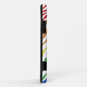 Zebra Print Rainbow Mix iPhone 5 Coque (Dos/Droite)