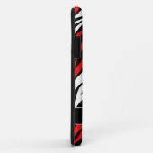 Zebra Print Red Mix iPhone 5 Coque (Dos/Droite)