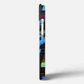 Zebra Print Retro Wood Case-Mate iPhone Case (Achterkant / Links)
