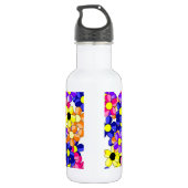 Zebra Print Ribbon Penguin Waterfles (Achterkant)