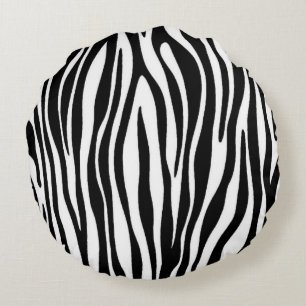 Zebra Print Rond Kussen