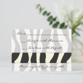 Zebra Print RSVP (Debout devant)