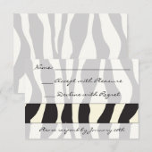 Zebra Print RSVP (Devant / Derrière)