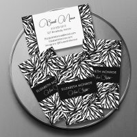 Zebra Print Salon Hair Stylist Make-up