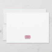 Zebra Print Side Turquoise bébé douche Invitations (Dos)