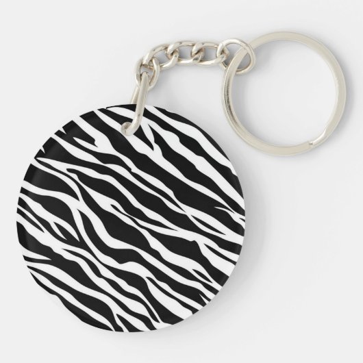 Zebra Print Sleutelhanger (Achterkant)