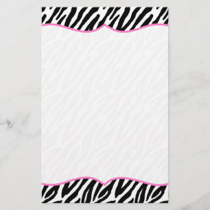 Zebra Print Stationery Briefpapier