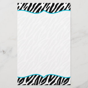 Zebra Print Stationery Briefpapier
