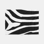 Zebra Print Stripes Pattern Fleece Deken (Voorkant (Horizontaal))
