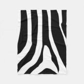Zebra Print Stripes Pattern Fleece Deken (Voorkant)