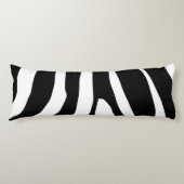 Zebra Print Stripes Pattern Lichaamskussen (Voorkant)