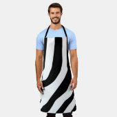 Zebra Print Stripes Pattern Schort (Gedragen)