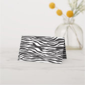 Zebra Print, Stripes, zwart en wit, bruiloft (Achterkant)