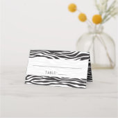 Zebra Print, Stripes, zwart en wit, bruiloft (Voorkant)