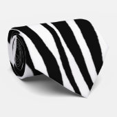 Zebra Print Stropdas (Opgerold)