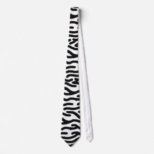 zebra print stropdas