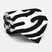 zebra print stropdas (Opgerold)