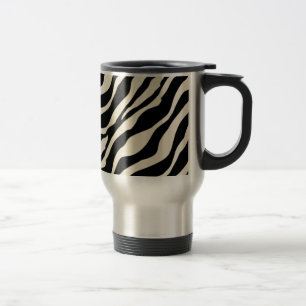 Zebra Print Travel Coffee Mug Reisbeker