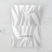 Zebra Print Verjaardag Kaart met Roze Cupcake (Binnen)