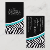 Zebra Print {Verticaal}: Visitekaartje (Voorkant / Achterkant)