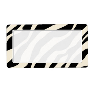 Zebra Print Verzendlabels Etiket