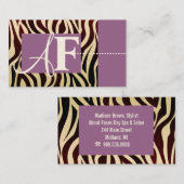 Zebra Print Visitekaartjes (Voorkant / Achterkant)