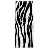 Zebra Print Wijn Cadeautas (Achterkant)