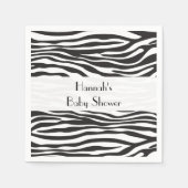 Zebra Print, Zebra Stripes, Baby shower Servetten (Voorkant)