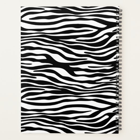 Zebra Print, Zebra Stripes, Noir Et Blanc (Dos)